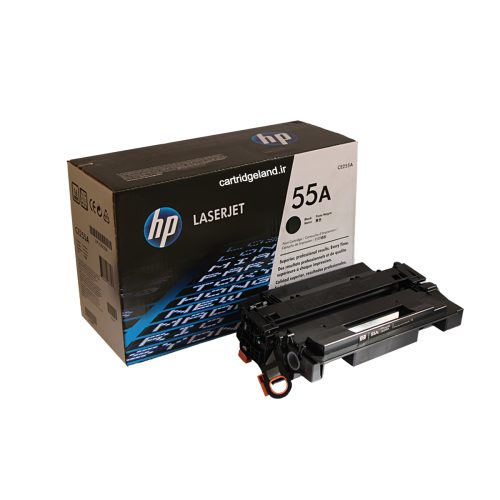 کارتریج مشکی HP 55A مناسب پرینترهای HP P3015، با کیفیت چاپ بالا و ظرفیت 6000 صفحه.