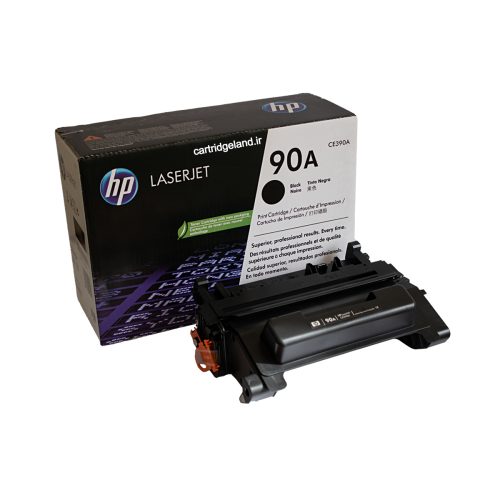 کارتریج لیزری مشکی HP 90A سازگار با پرینترهای HP M601، M602 و M603، ظرفیت چاپ 10,000 صفحه، مناسب دفاتر پرمصرف.